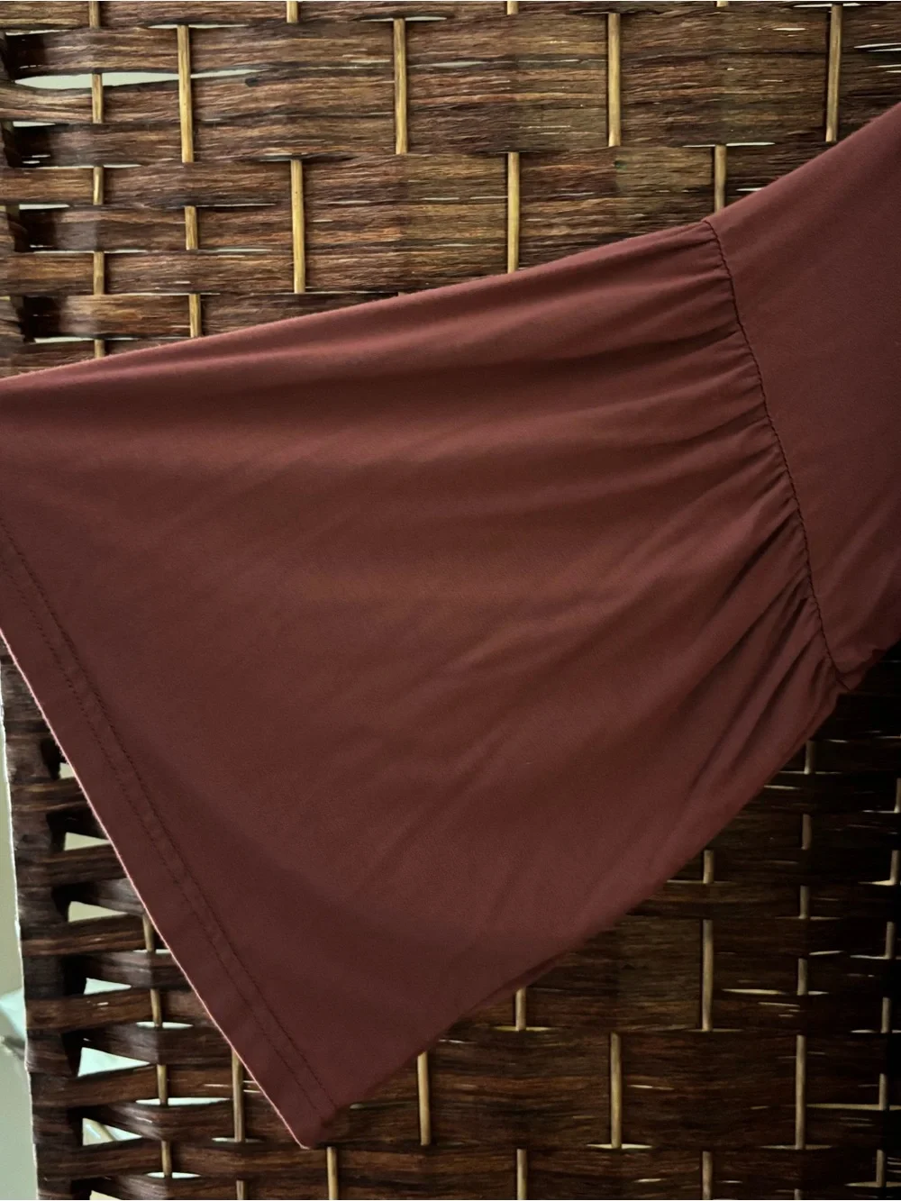 NATURAL LIFE Rust V-Neck Tiered Maxi Dress - Picture 5 of 8